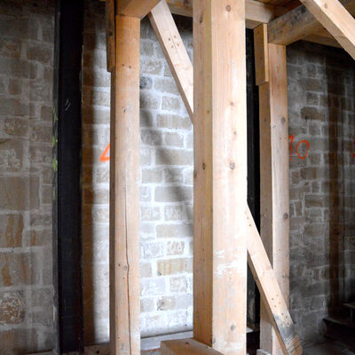 Bild vergrößern: Nrdlicher Westflgel neue Mittelwand