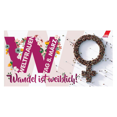 Bild vergrößern: Frauentag Postkarte