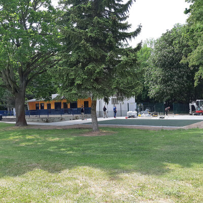 Bild vergrößern: Freibad neuer Standort Gastronomie
