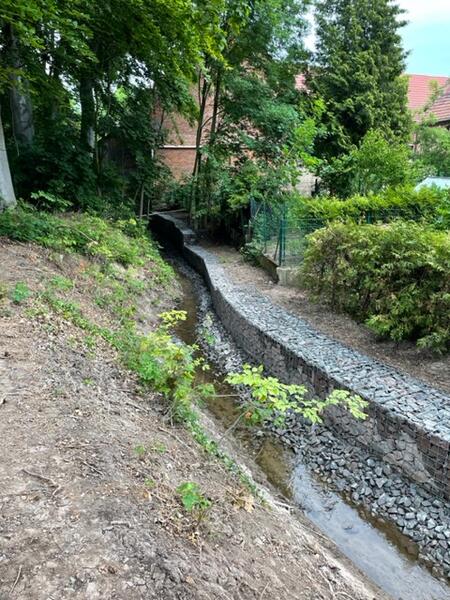 Bild vergrößern: Gabionenwand Langendorf 2