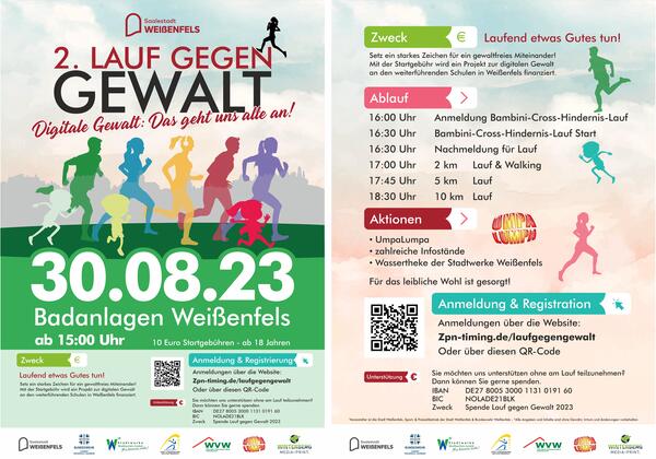 Bild vergrößern: Lauf gegen Gewalt 2023 Plakat