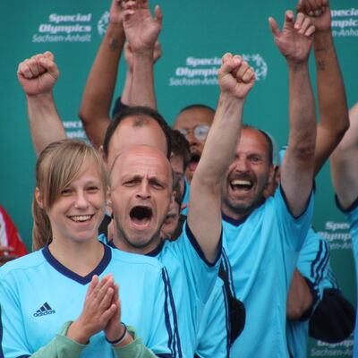 Bild vergrößern: Fußball_Special Olympics Sachsen-Anhalt