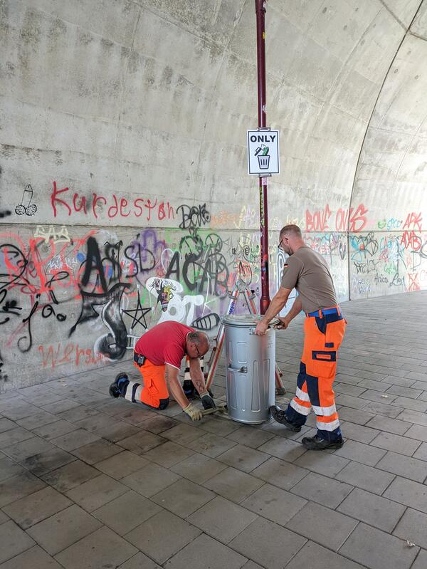 Bild vergrößern: legale Graffitiflche Frank Reimer Daniel Schl