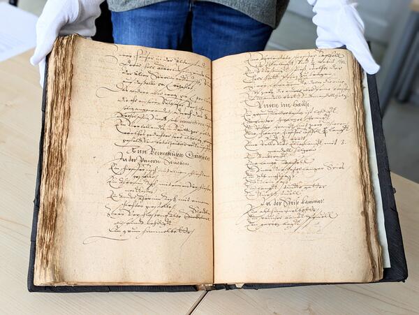 Bild vergr&ouml;&szlig;ern: Archiv Altdeutsch Testamentsbuch