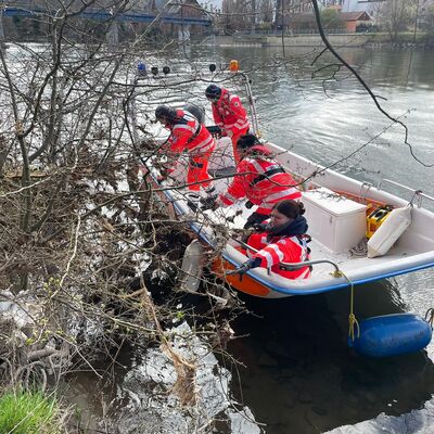 Bild vergr&ouml;&szlig;ern: Fr�hjahrsputz DRK Wasserwacht