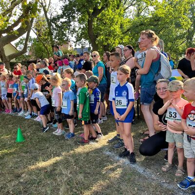 Bild vergrößern: Lauf gegen Gewalt Bambini-Lauf Startfeld