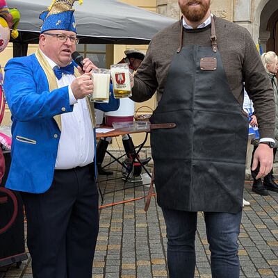 Bild vergr&ouml;&szlig;ern: Karneval Pr�sident Christian Hauke Oberb�rgermeister Martin Papke