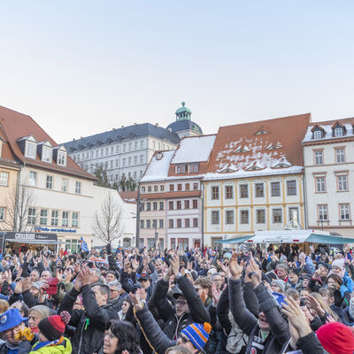 Bild vergrößern: Pokal-Siegesfeier Fans_Anne Kasten