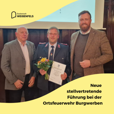 Bild vergrößern: Ortsfeuerwehr Burgwerben neuer stellvertretender Ortswehrleiter