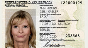 Bild vergrößern: Personalausweis